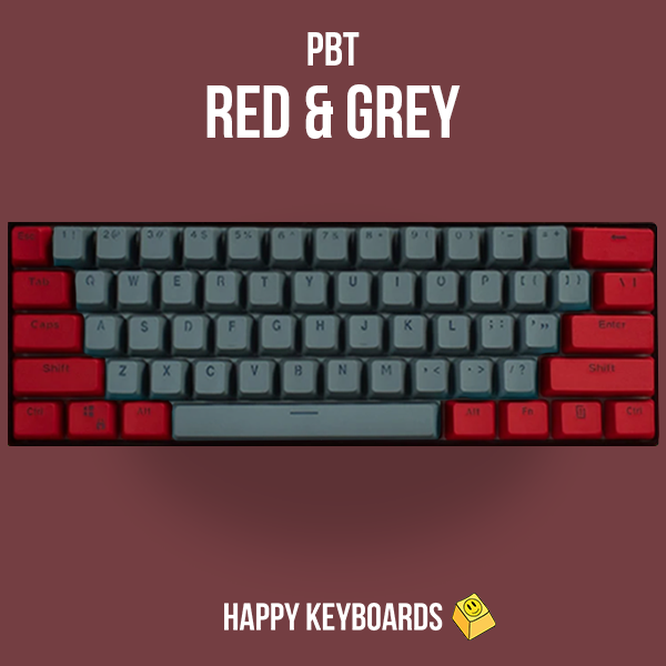 Red and Grey Keycaps